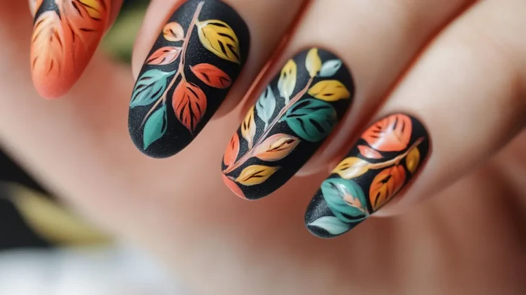 Bold Matte and Glossy Nails Art