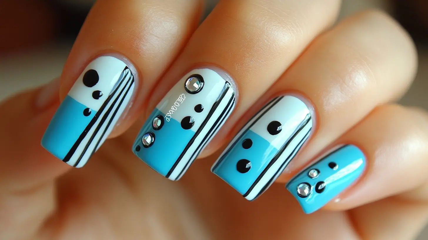 Light Blue Nail Design Ideas